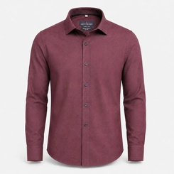 CAMISA OXFORDINE FIO 80 VINHO