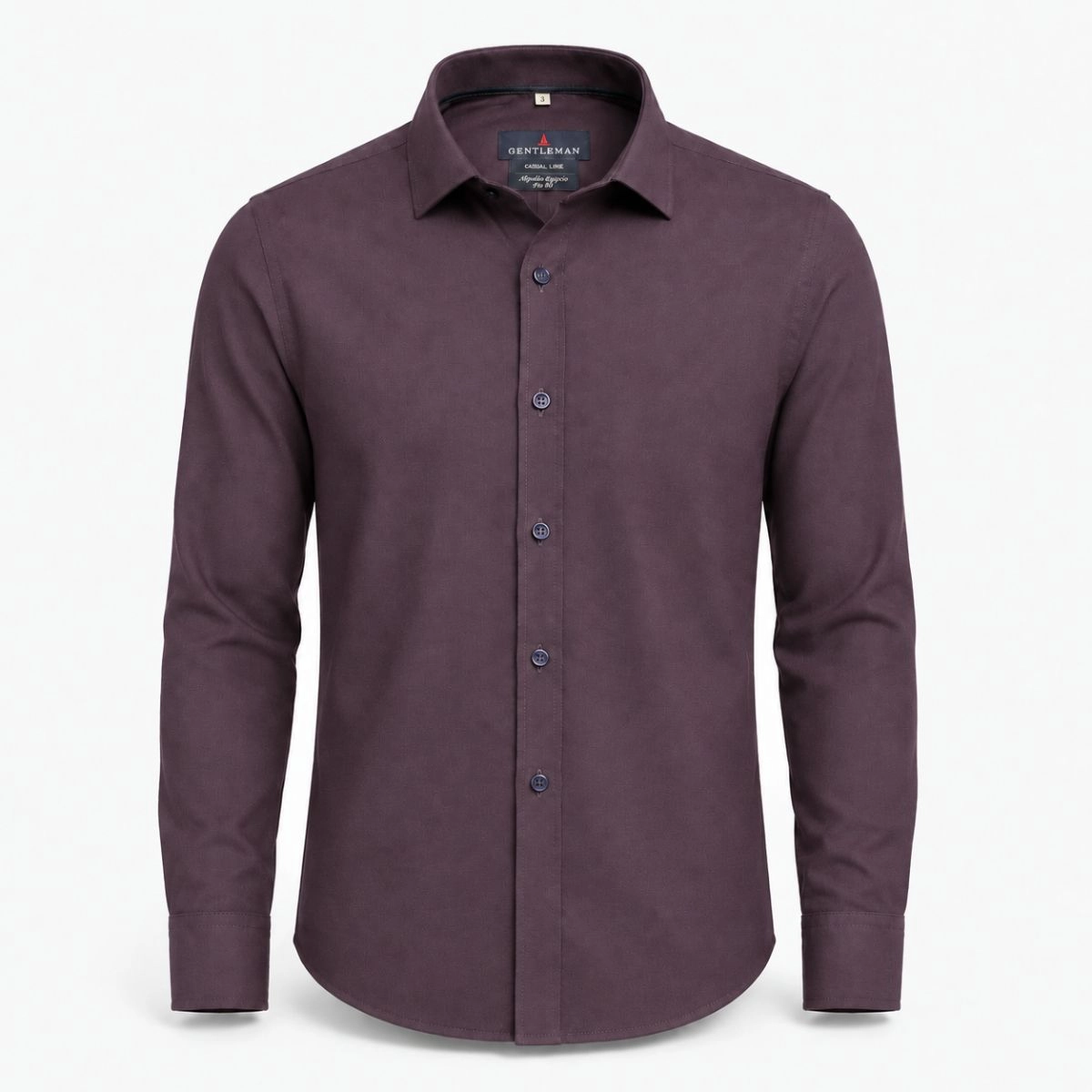 CAMISA OXFORDINE FIO 80 VINHO