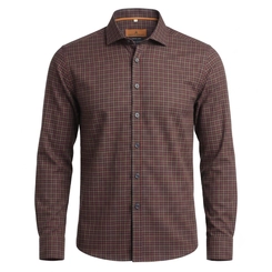 CAMISA XADREZ FIO 80 VINHO