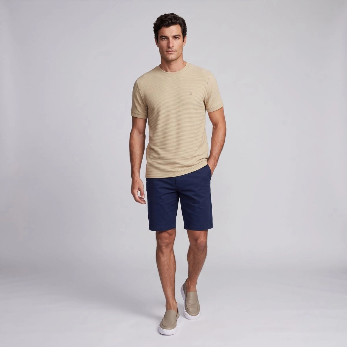 T-SHIRT TEXTURA ELASTANO