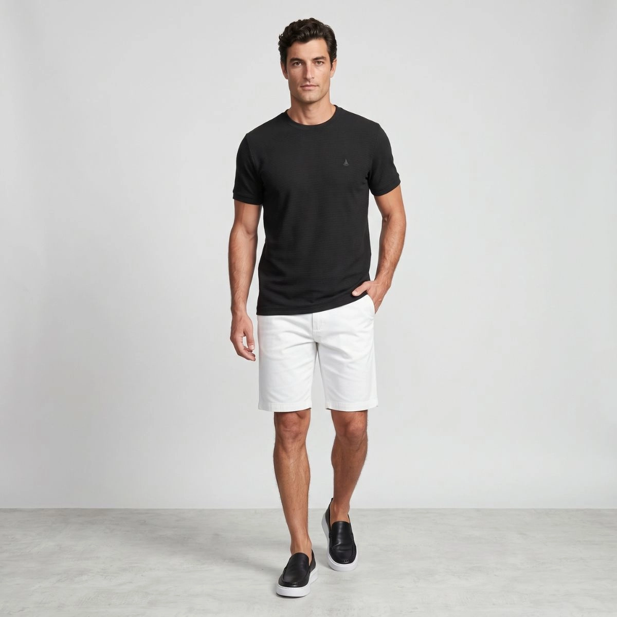 T-SHIRT TEXTURA ELASTANO