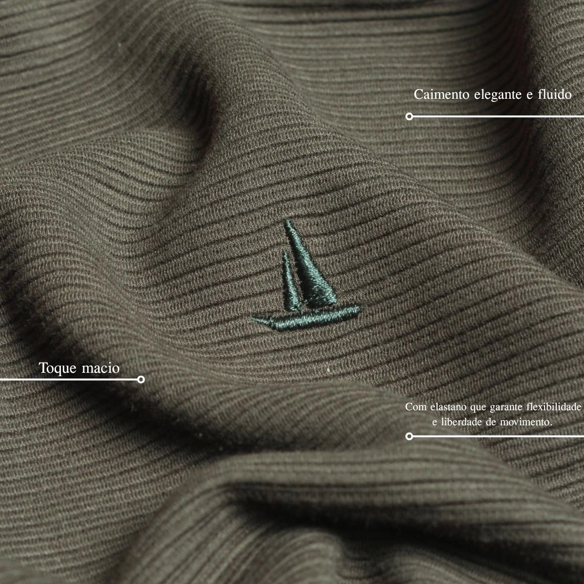 T-SHIRT TEXTURA ELASTANO