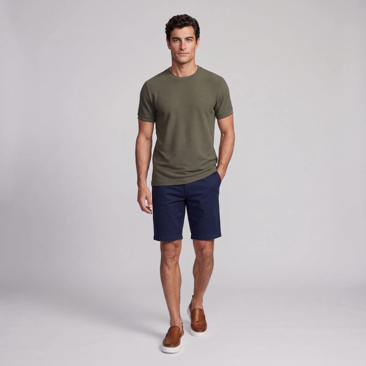 T-SHIRT TEXTURA ELASTANO