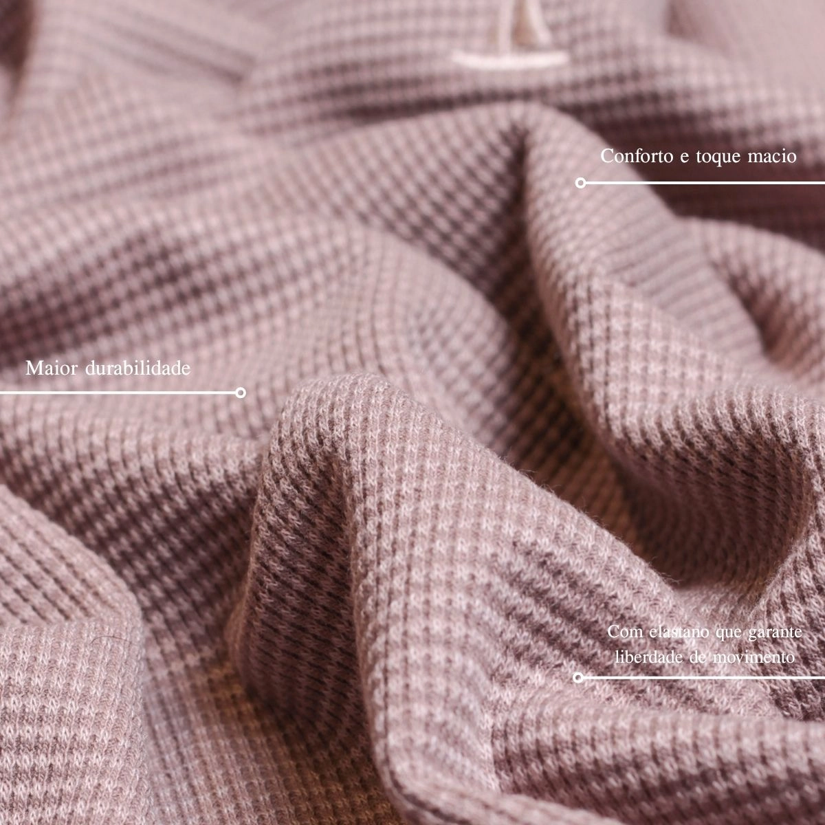 T-SHIRT WAFFLE ELASTANO