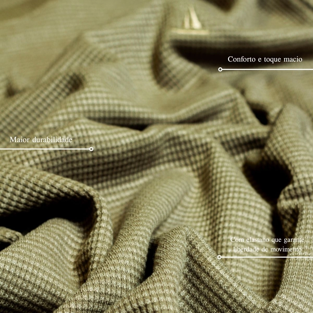 T-SHIRT WAFFLE ELASTANO