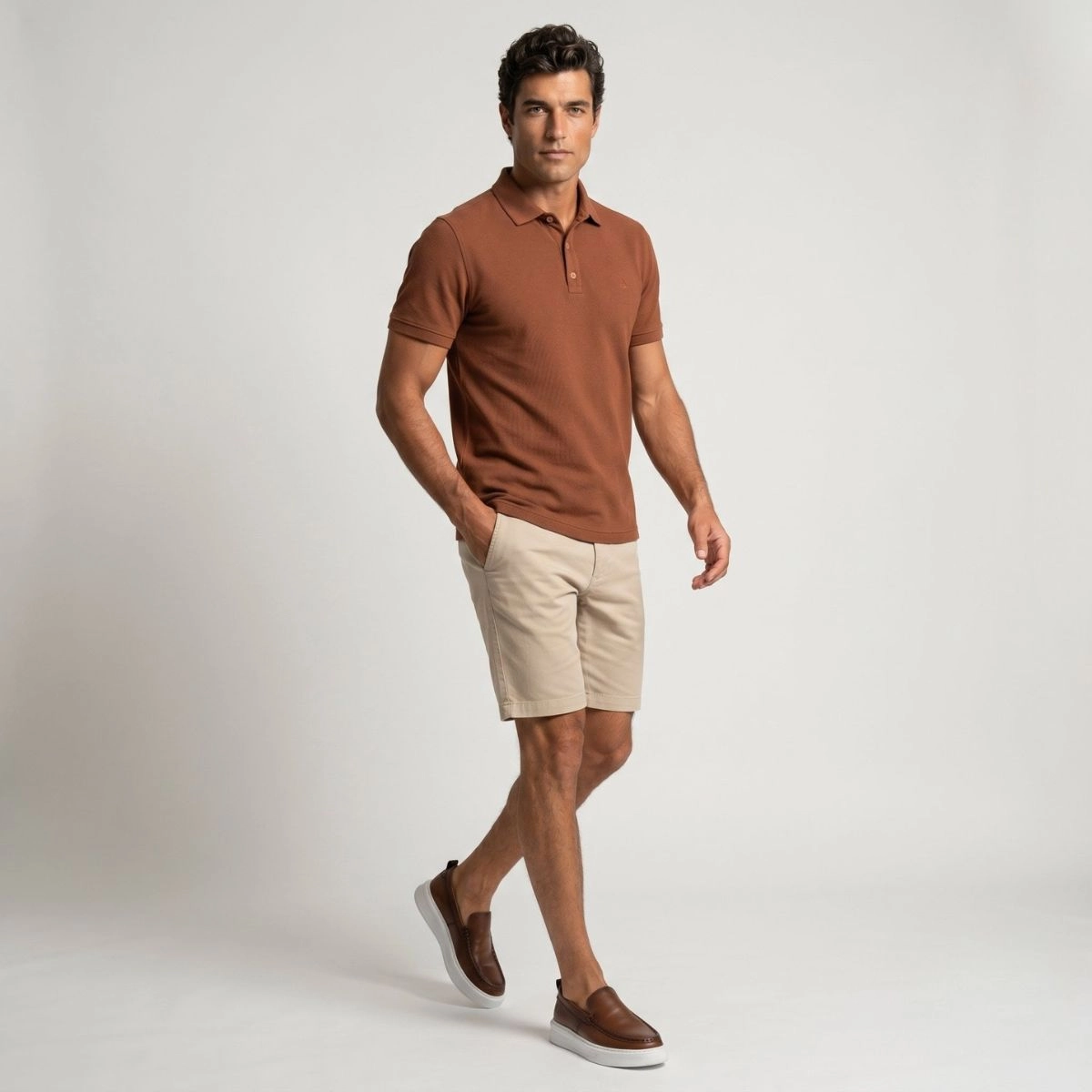 POLO CANELADA STRECH