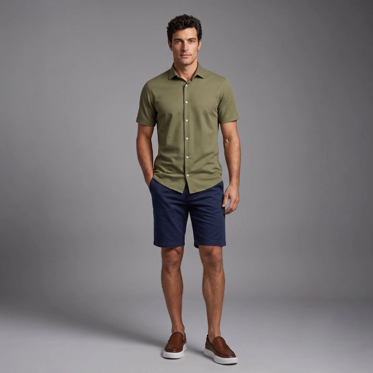 CAMISA M/C BAMBU VERDE VUSGO