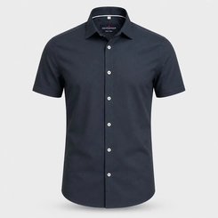 CAMISA M/C BAMBU MARINHO
