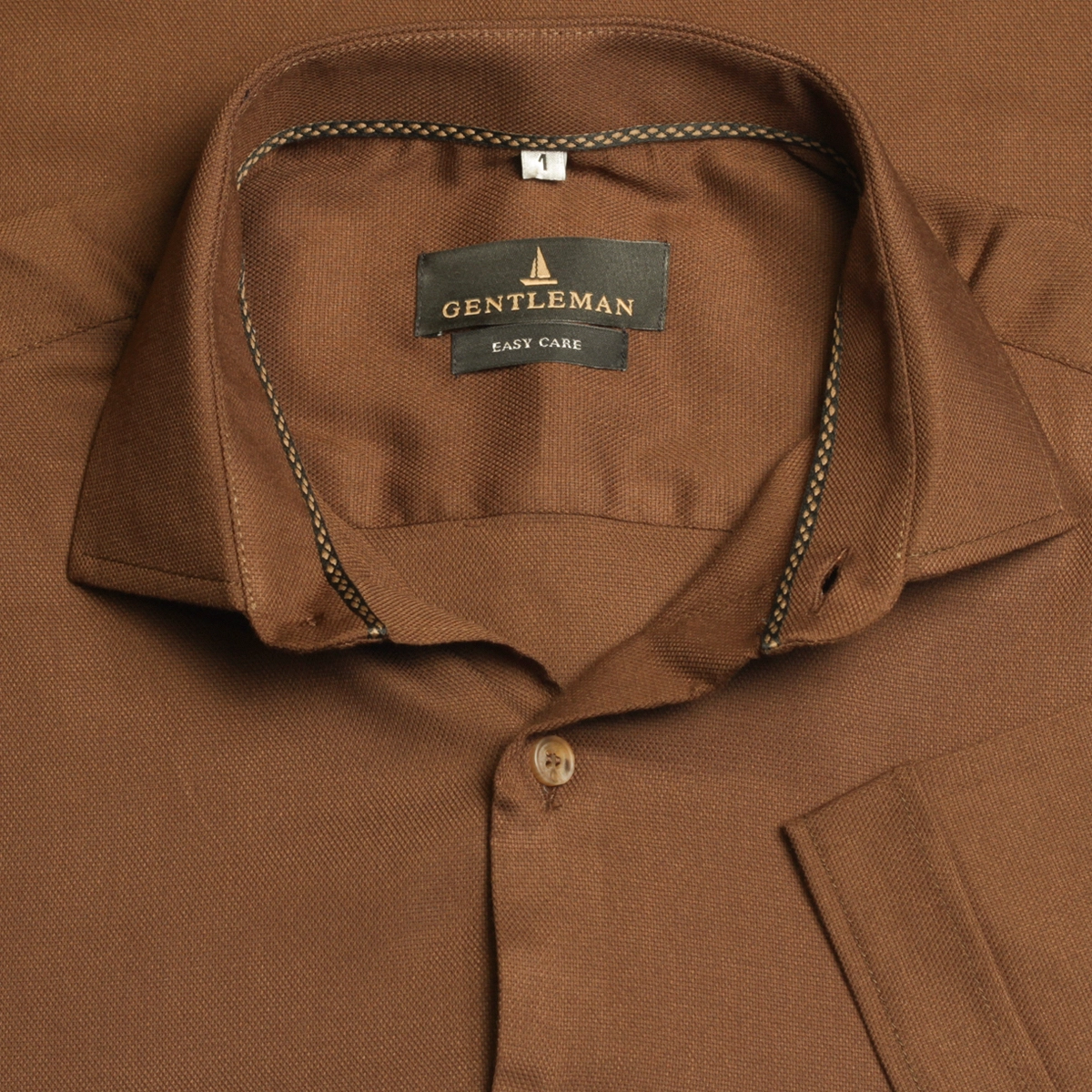 CAMISA M/C BAMBU MARROM
