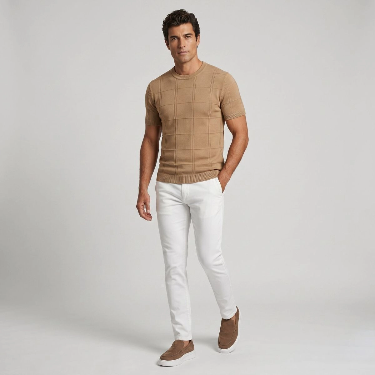 TRICOT M/C XADREZ