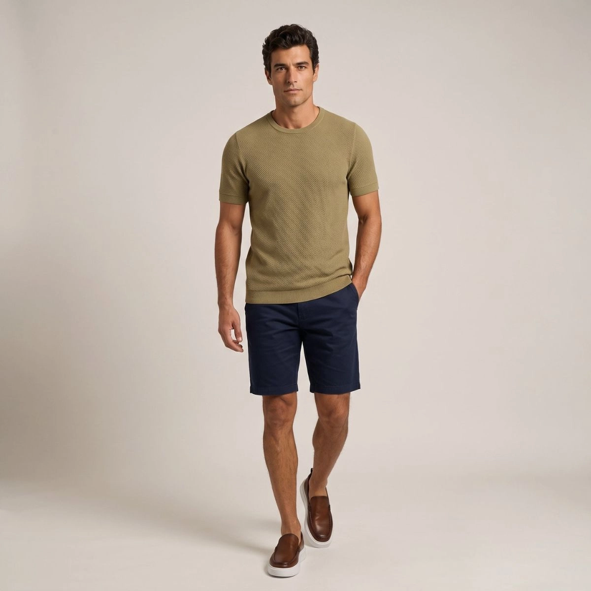 T-SHIRT TEXTURA DIAGONAL