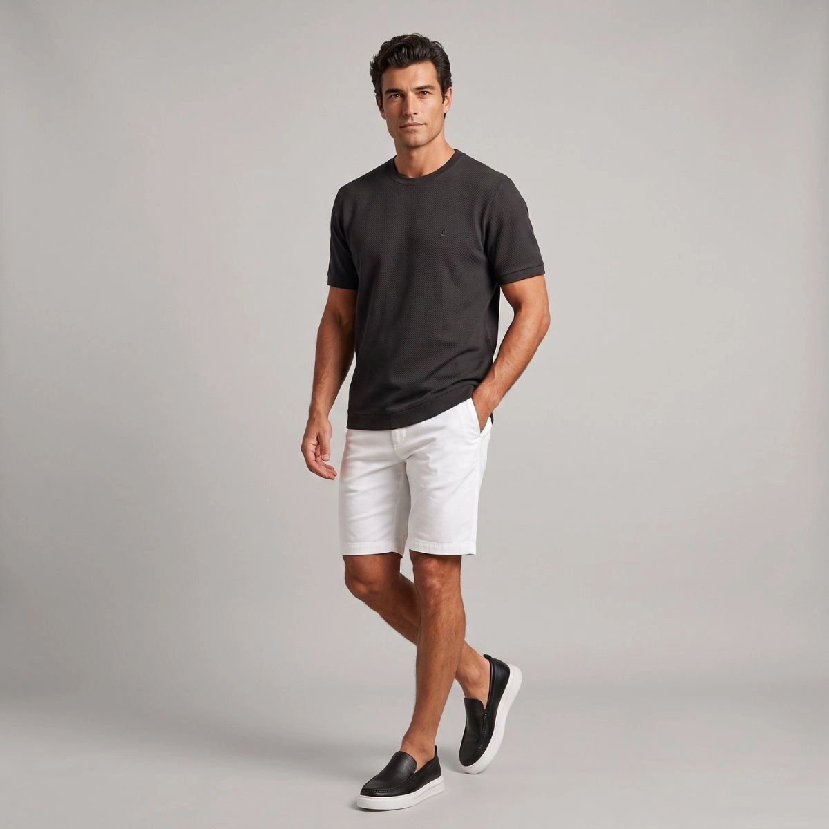 T-SHIRT TEXTURA DIAGONAL