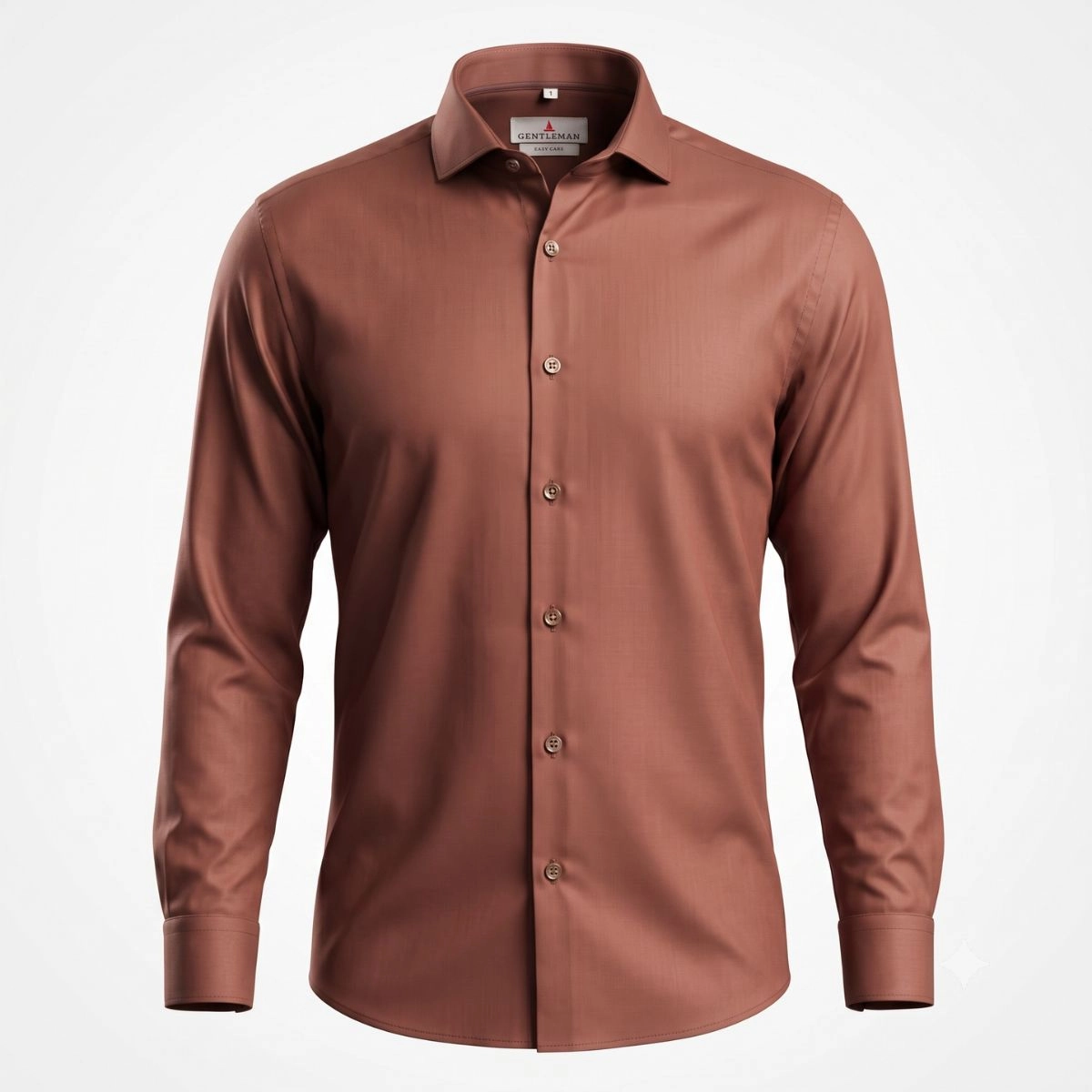 CAMISA BAMBU STRETCH MARROM