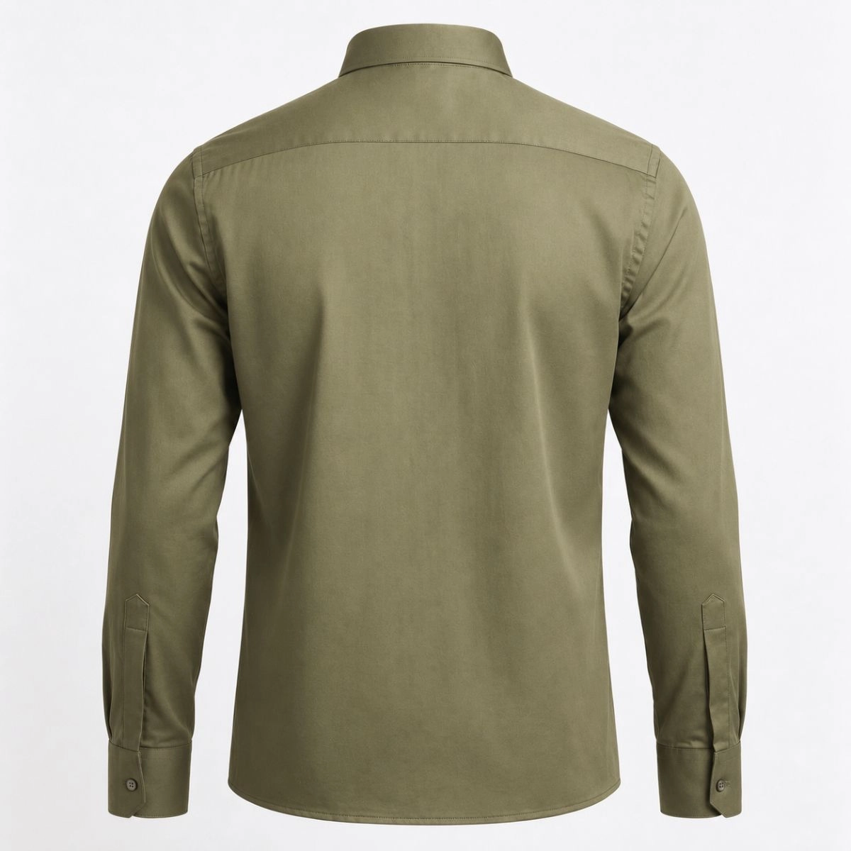 CAMISA STRETCH ACETINADA FIO 80 VERDE