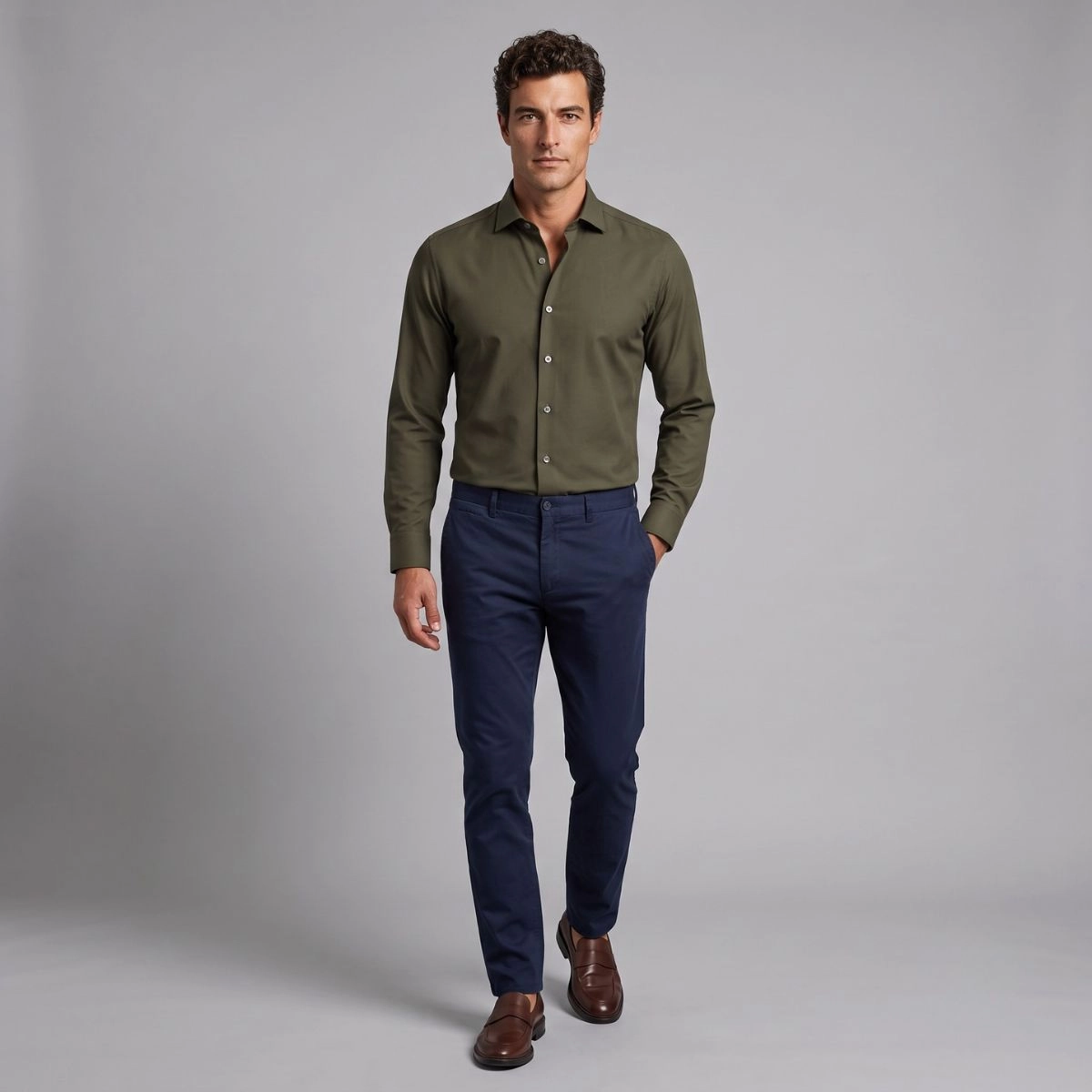 CAMISA BAMBU STRETCH VERDE