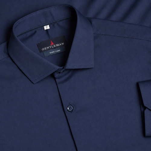 CAMISA BAMBU STRETCH MARINHO