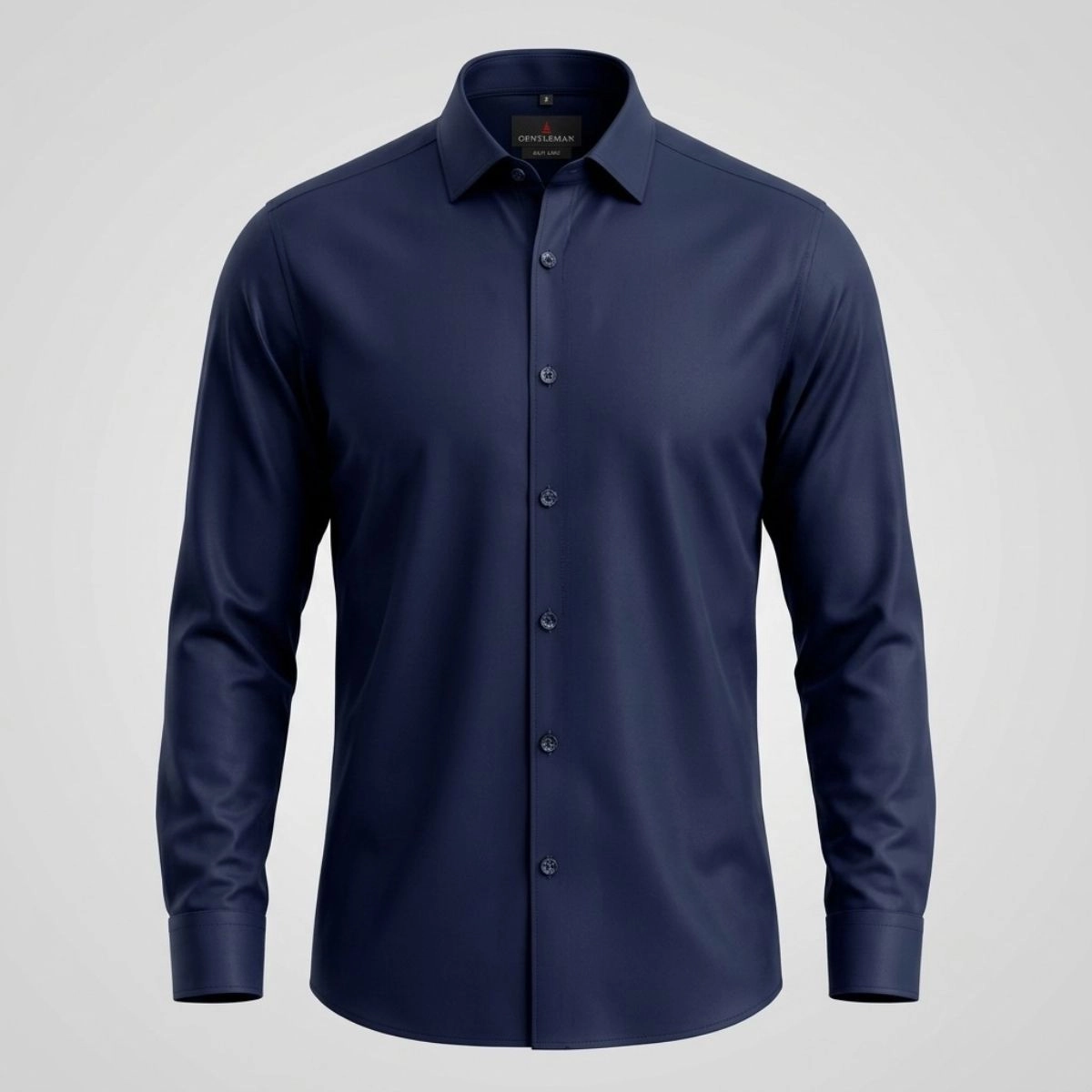 CAMISA BAMBU STRETCH MARINHO