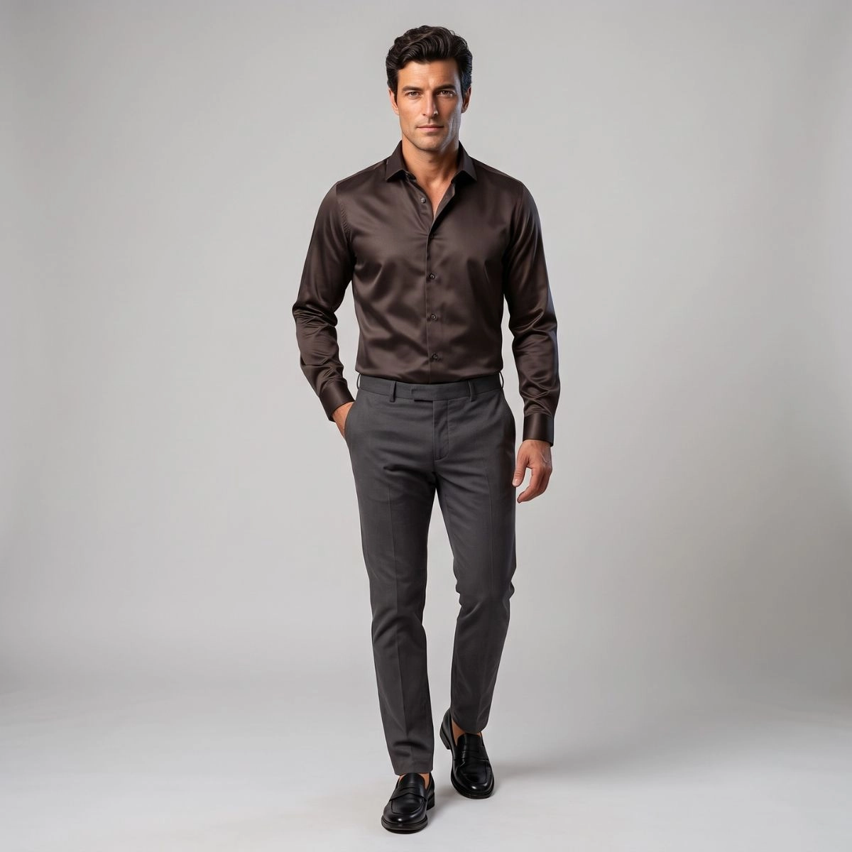 CAMISA BAMBU STRETCH PRETA