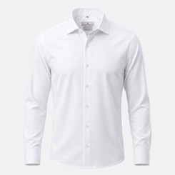 CAMISA STRETCH ACETINADA FIO 80 BRANCA