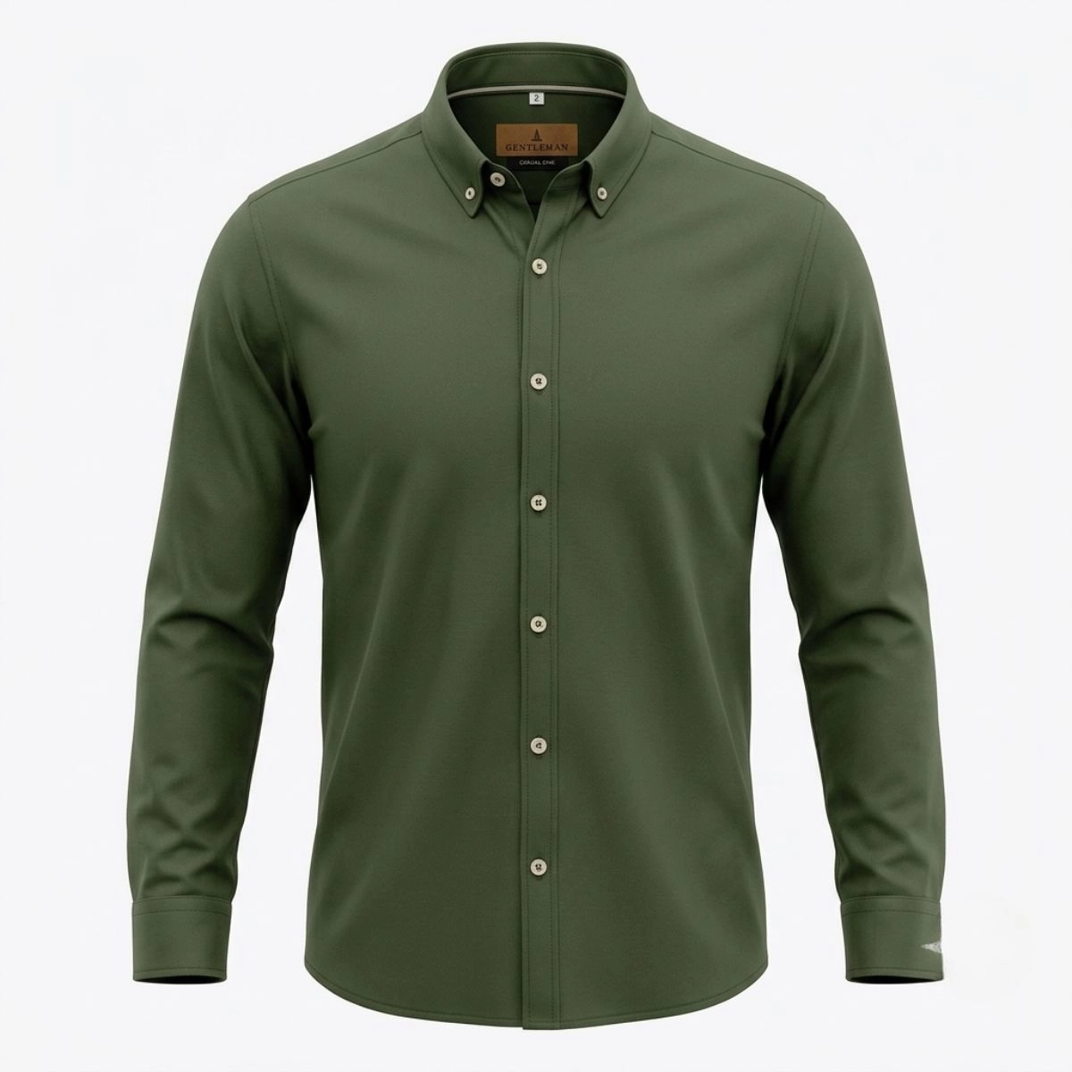 CAMISA OXFORD BOTTON VERDE