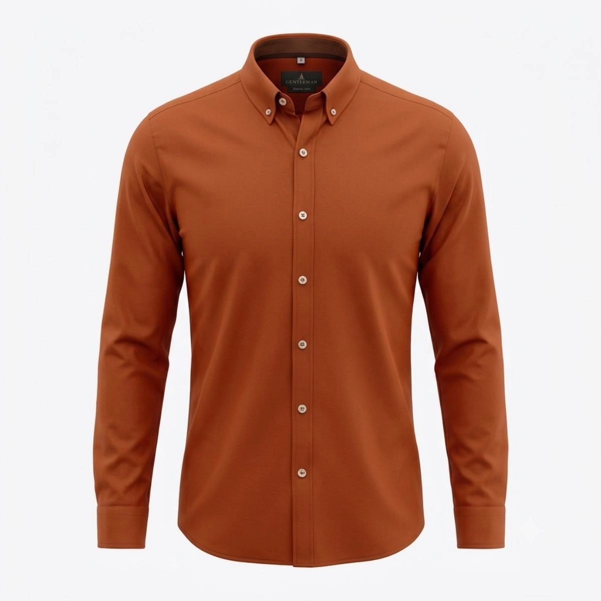 CAMISA OXFORD BOTTON TERRACOTA