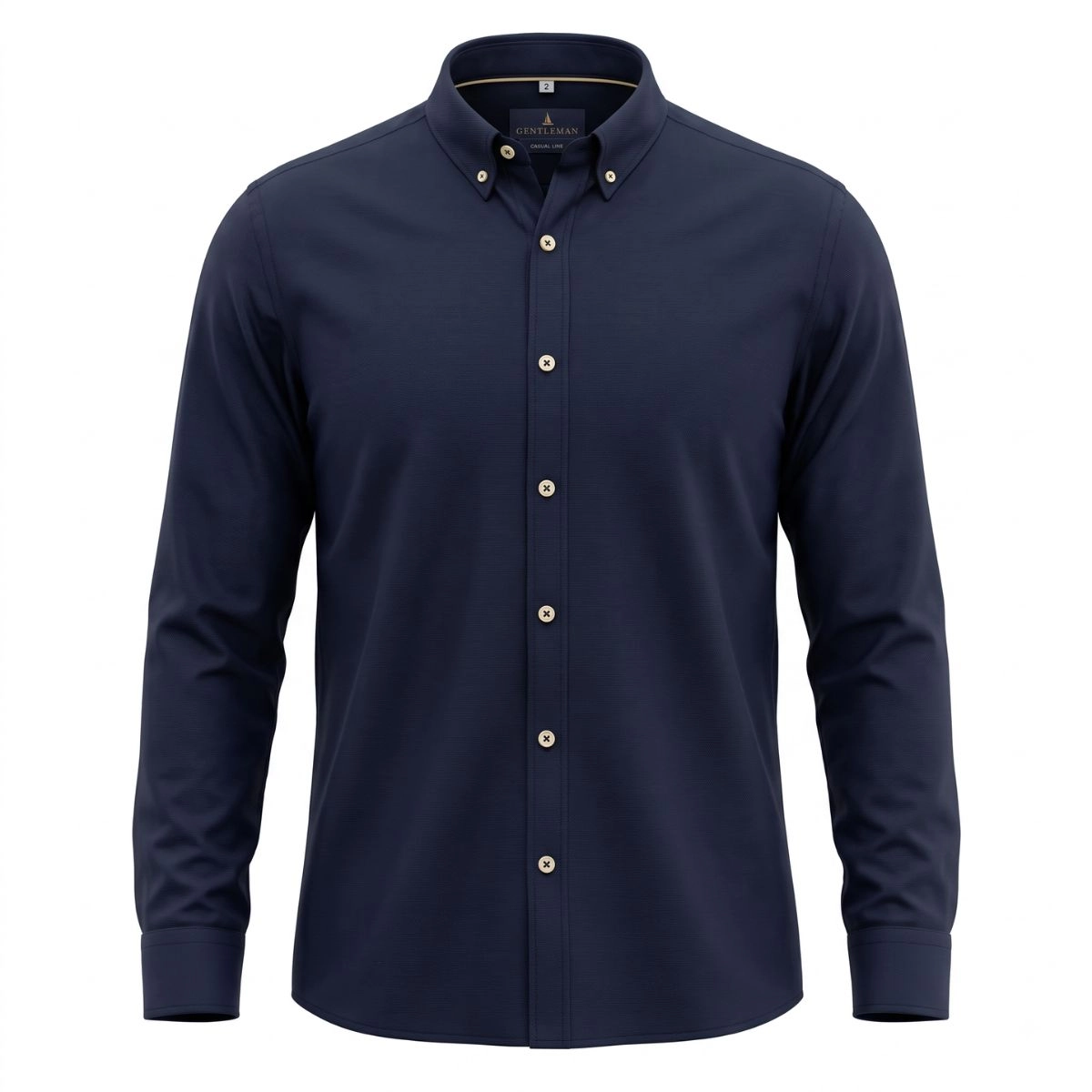 CAMISA OXFORD BOTTON MARINHO