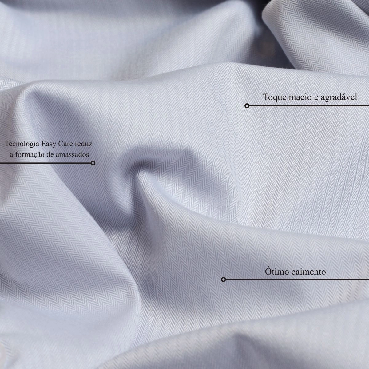 CAMISA OFFICE BAMBU CINZA