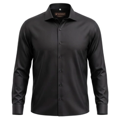 CAMISA NO IRON ITALIANA PRETA