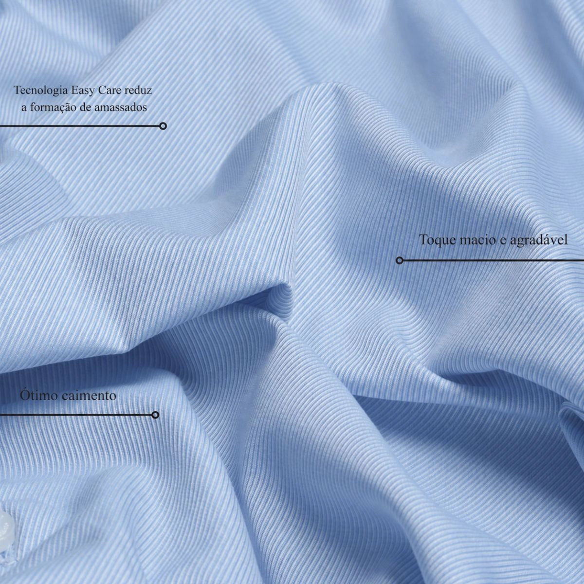 CAMISA OFFICE BAMBU AZUL