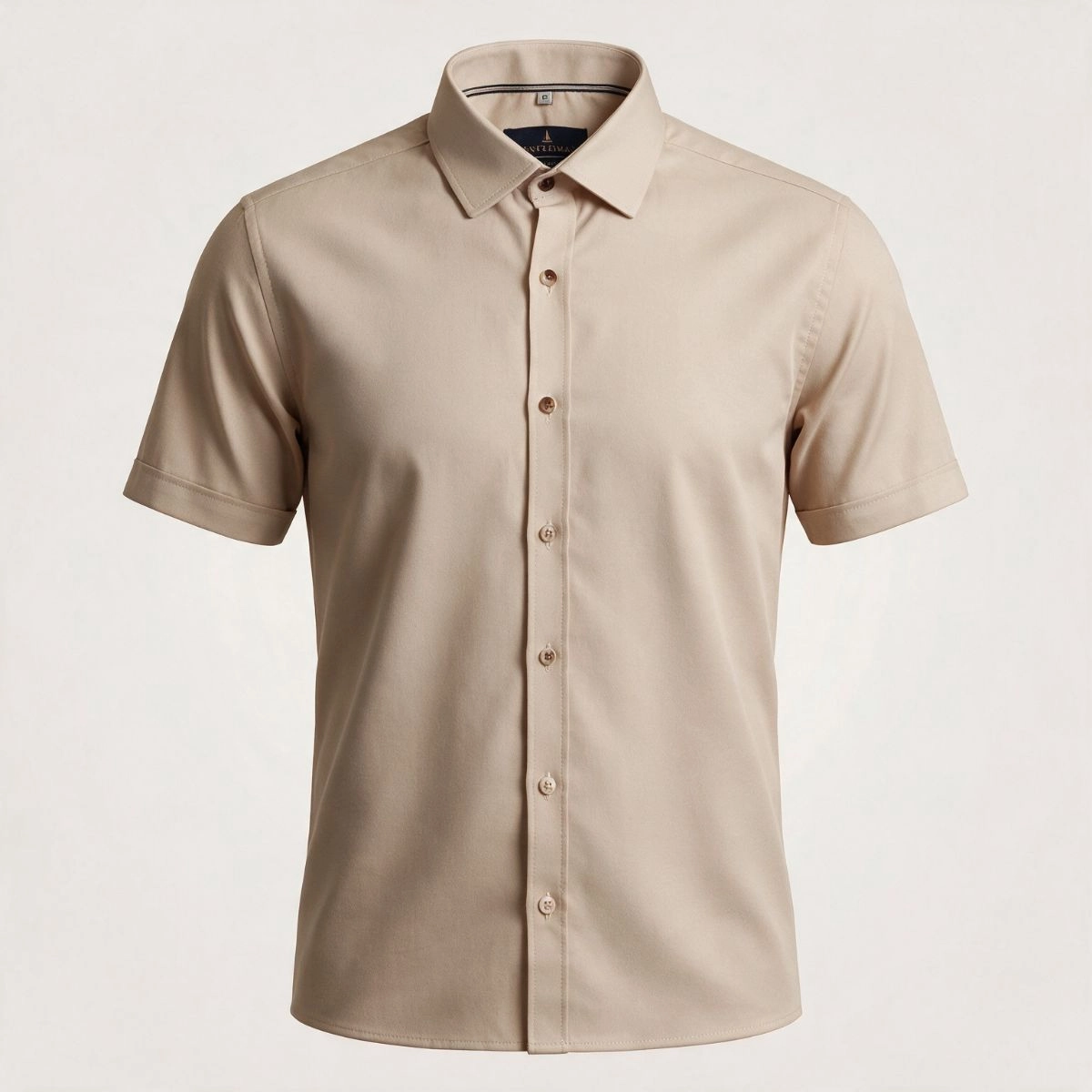CAMISA M/C OXFORD BEGE