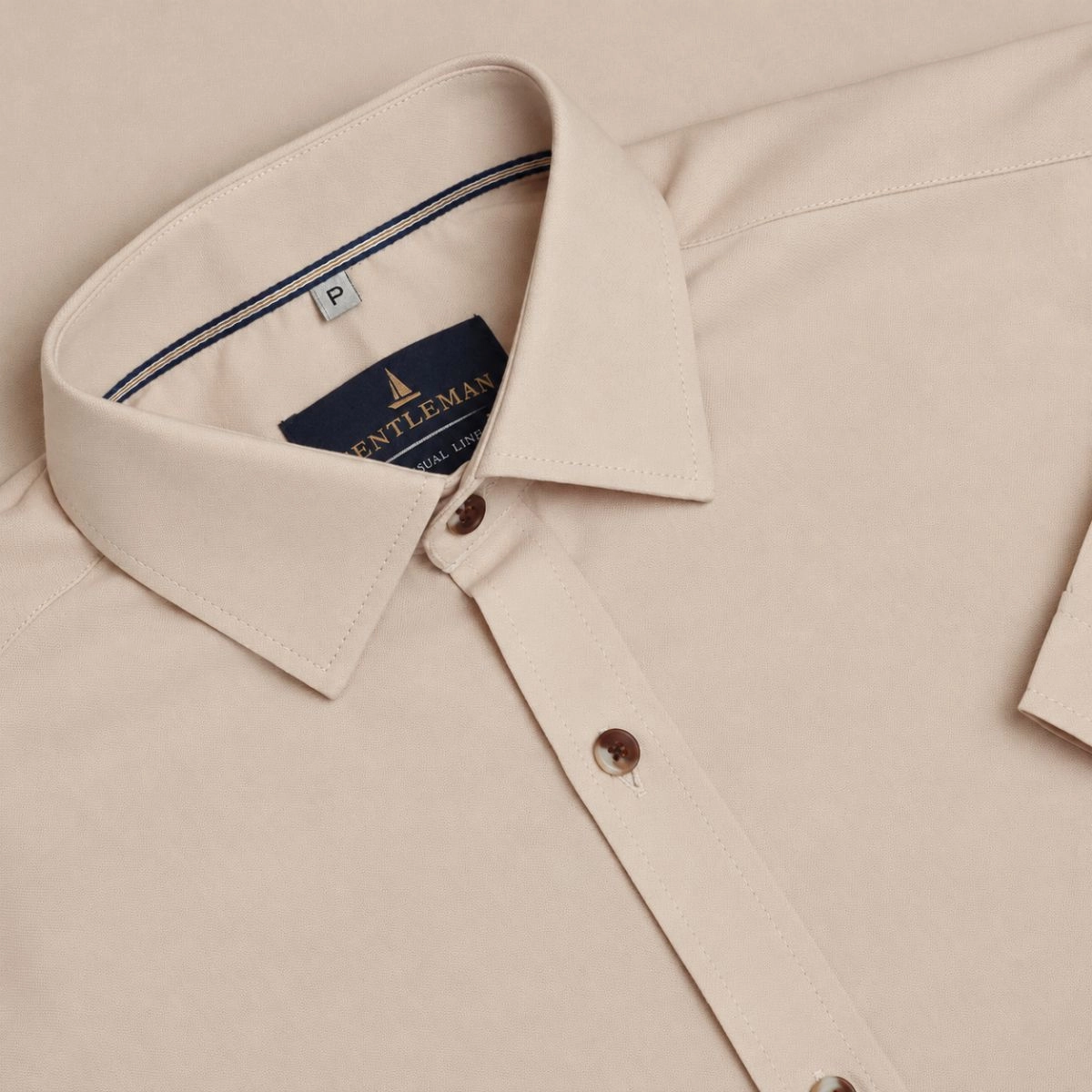 CAMISA M/C OXFORD BEGE