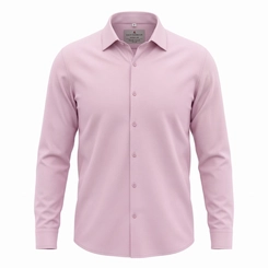 CAMISA OFFICE MAQUINETADA ROSA