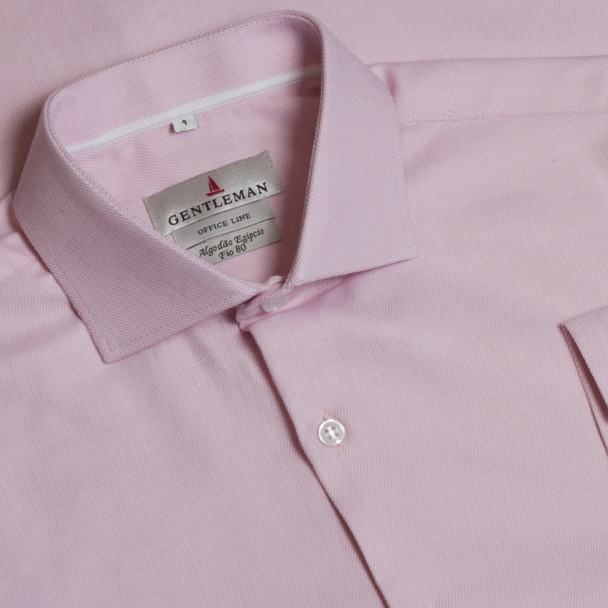 CAMISA OFFICE MAQUINETADA ROSA