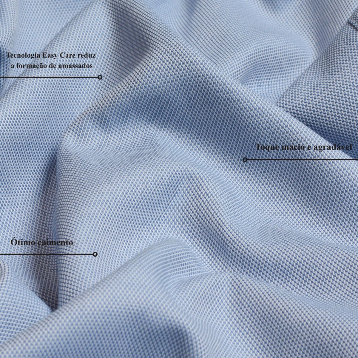 CAMISA OFFICE TECH AZUL
