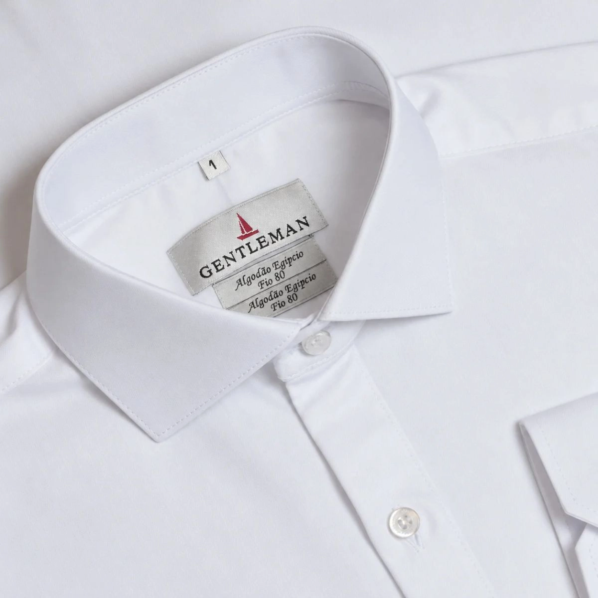 *CAMISA ESPINHA DE PEIXE FIO 80 BRANCA