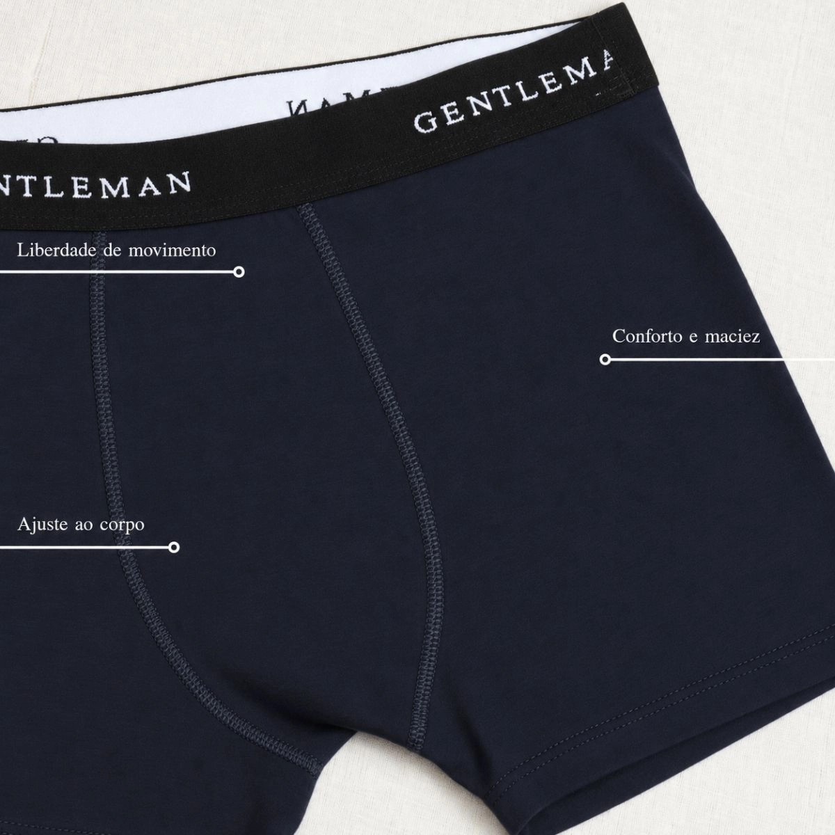 KIT 3 CUECAS BOXER GENTLEMAN ALG.VARIADO